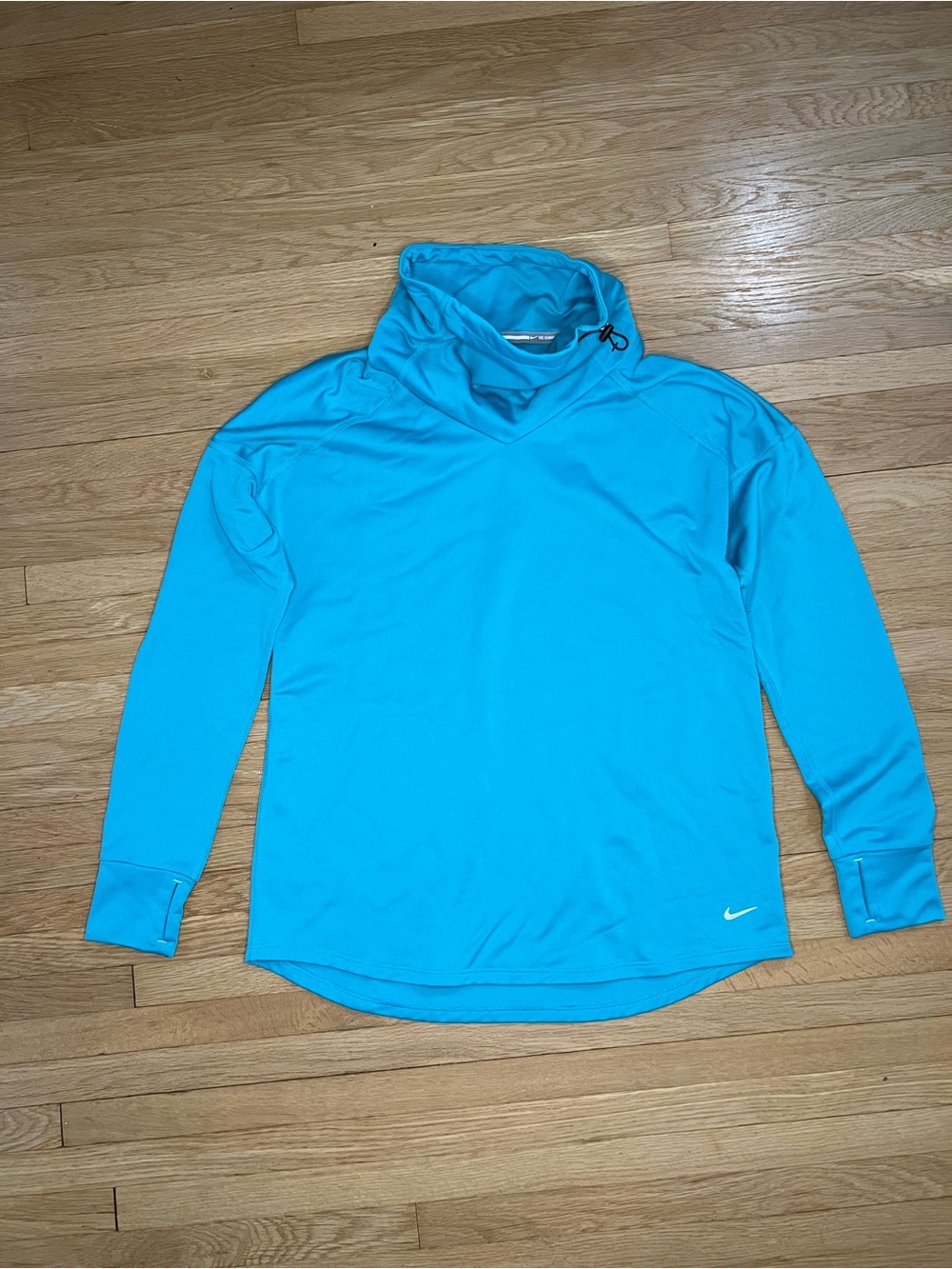 Nike Women's Teal Athletic Pullover Sweatshirt Long Sleeve, Sweatshirt, Top READ